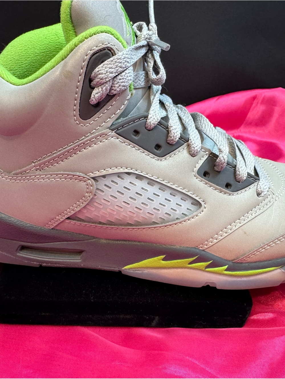Nike Women’s Gray and Neon Green Sneakers